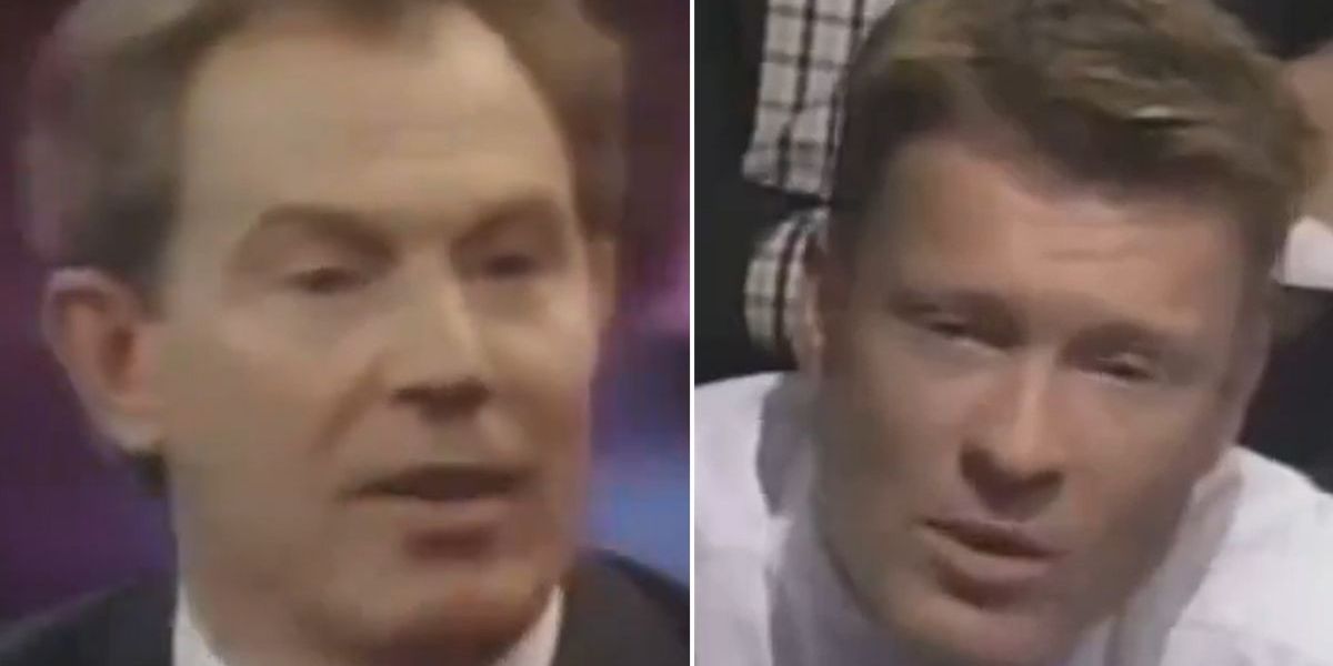 NextImg:Unearthed footage shows Richard Tice confronting Tony Blair on joining EU single market 23 years ago