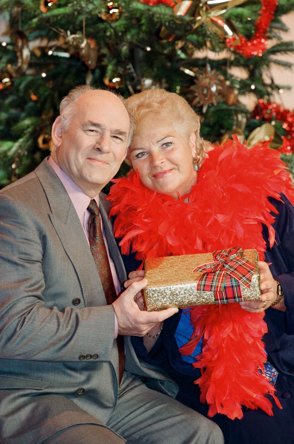 Tony Caunter and Pam St Clement in 1995