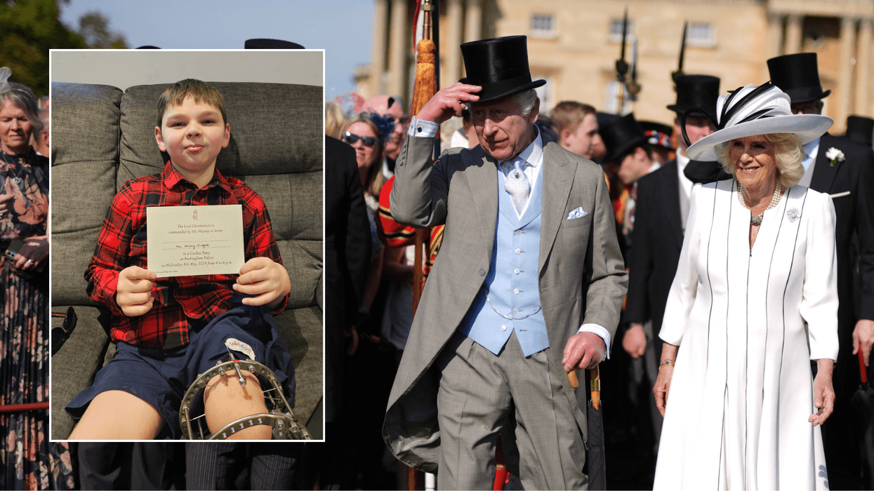 Tony Hudgell/King and Queen at Garden Party