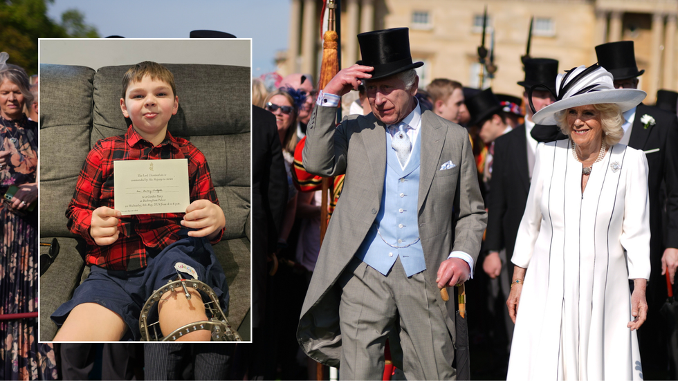 Tony Hudgell/King and Queen at Garden Party