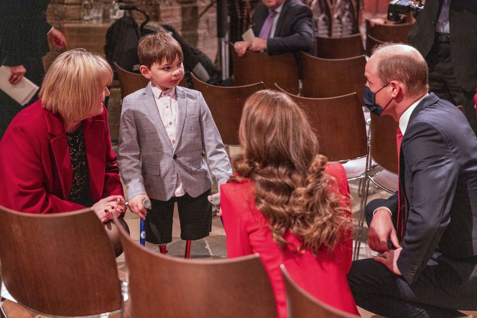 Tony Hudgell, Prince William and Princess Kate