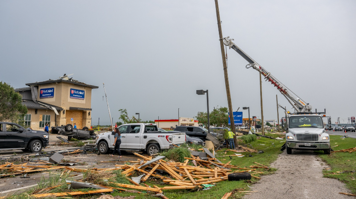 Tornado aftermath in Temple, Texas