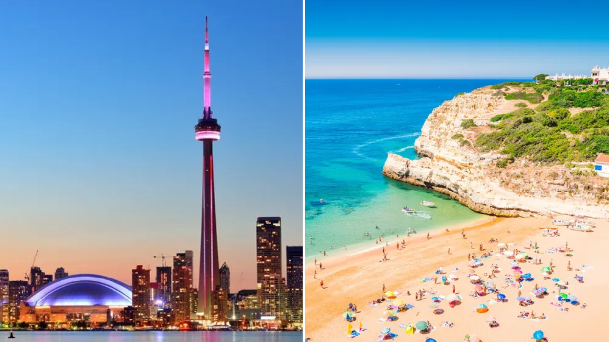 Toronto city Canada / Algarve beach