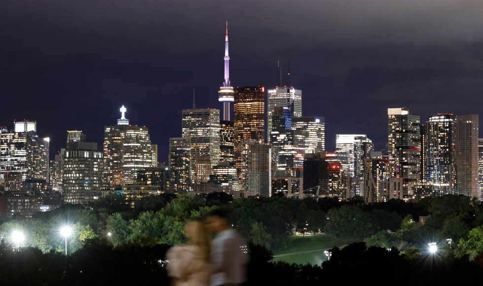 Toronto city skyline