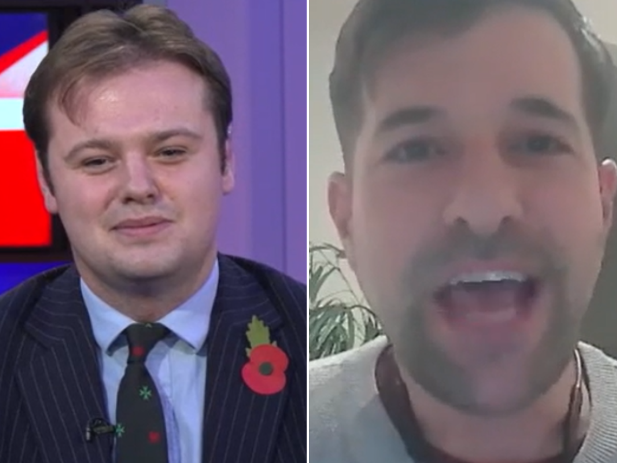 Tory Buckinghamshire councillor David Moore and left-wing commentator Martin Abrams