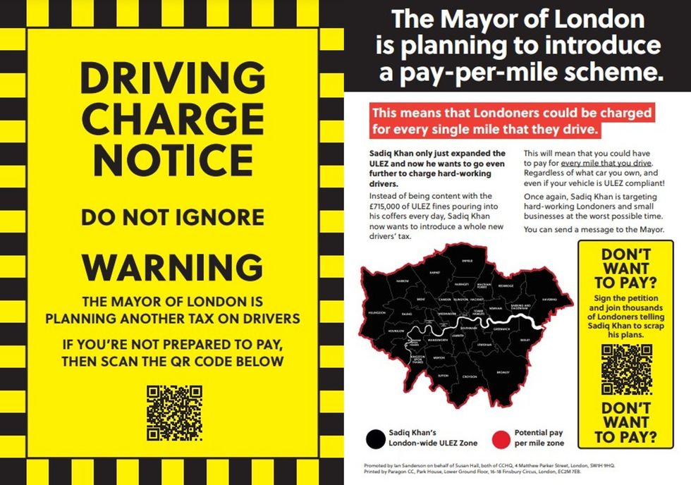 Tory campaign leaflet