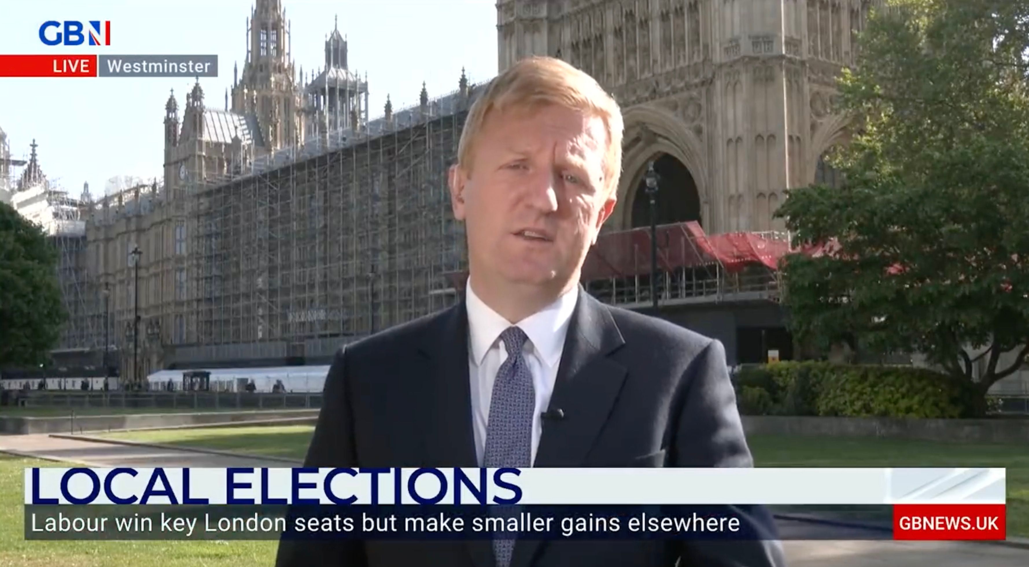 Tory chairman Oliver Dowden defended the PM on GB News