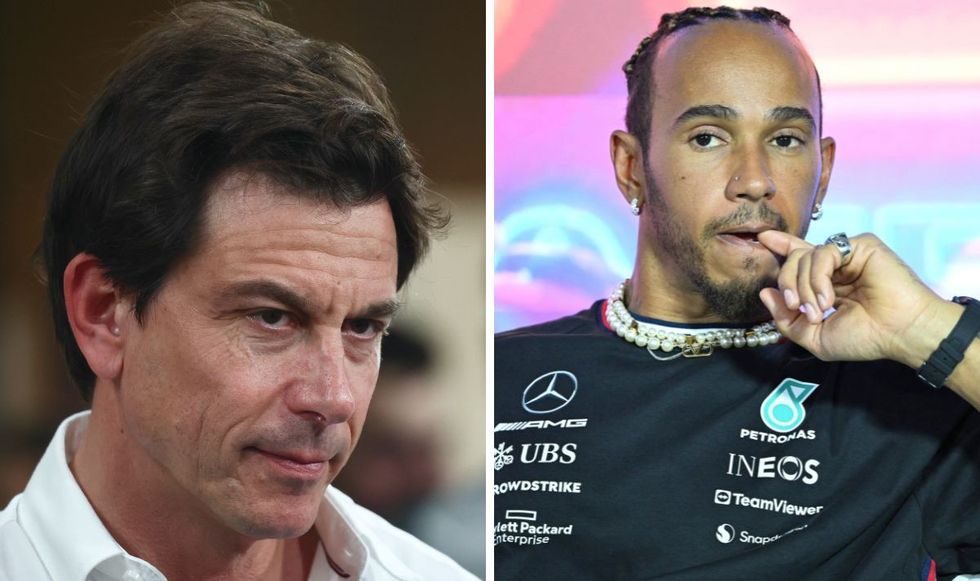 Toto Wolff and Lewis Hamilton