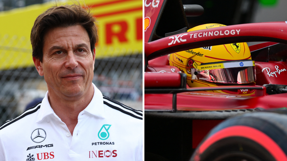 Toto Wolff and Lewis Hamilton