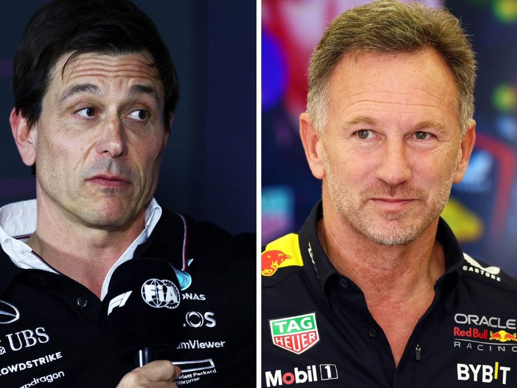 Toto Wolff Christian Horner