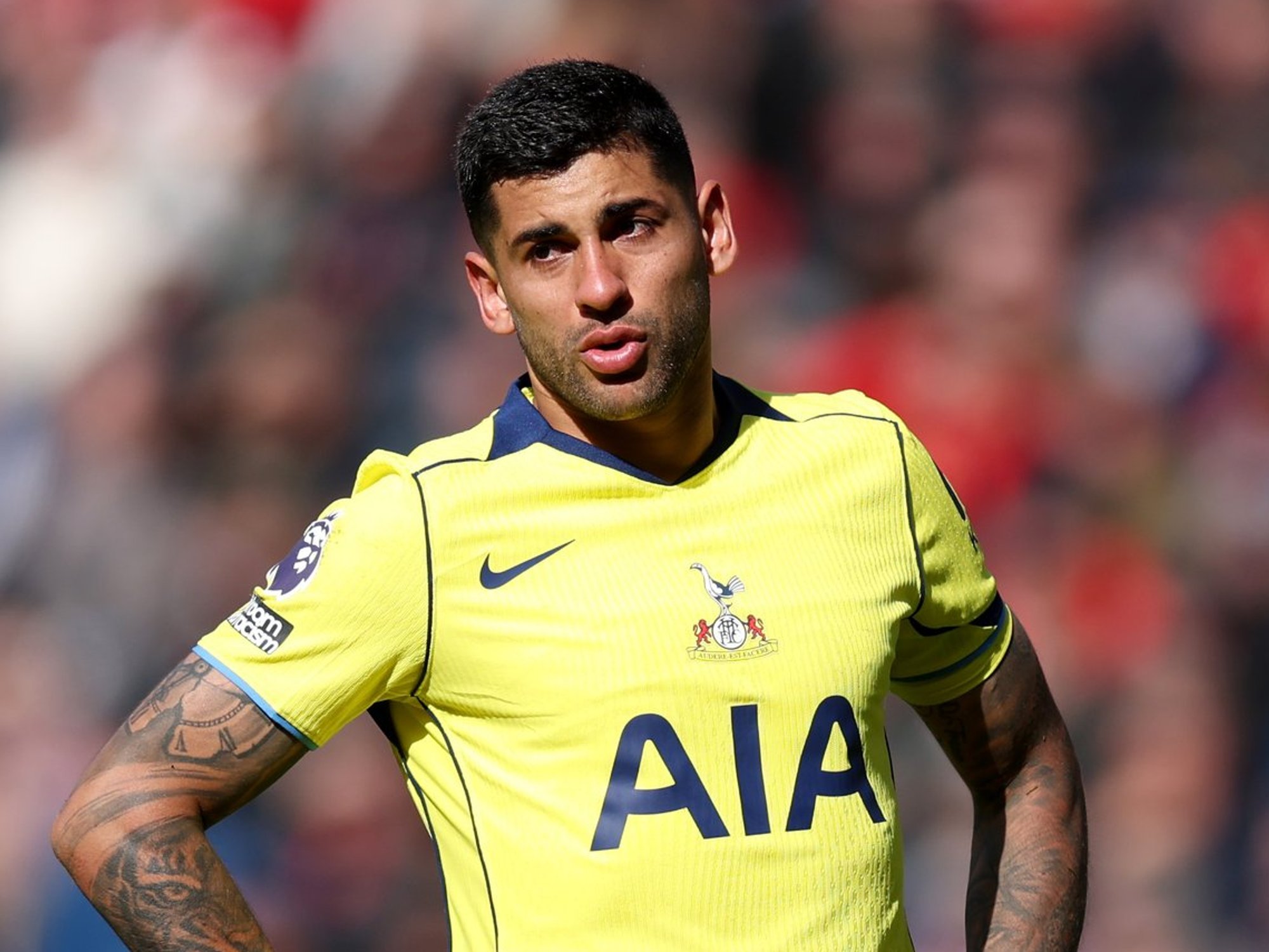 Tottenham captain Cristian Romero