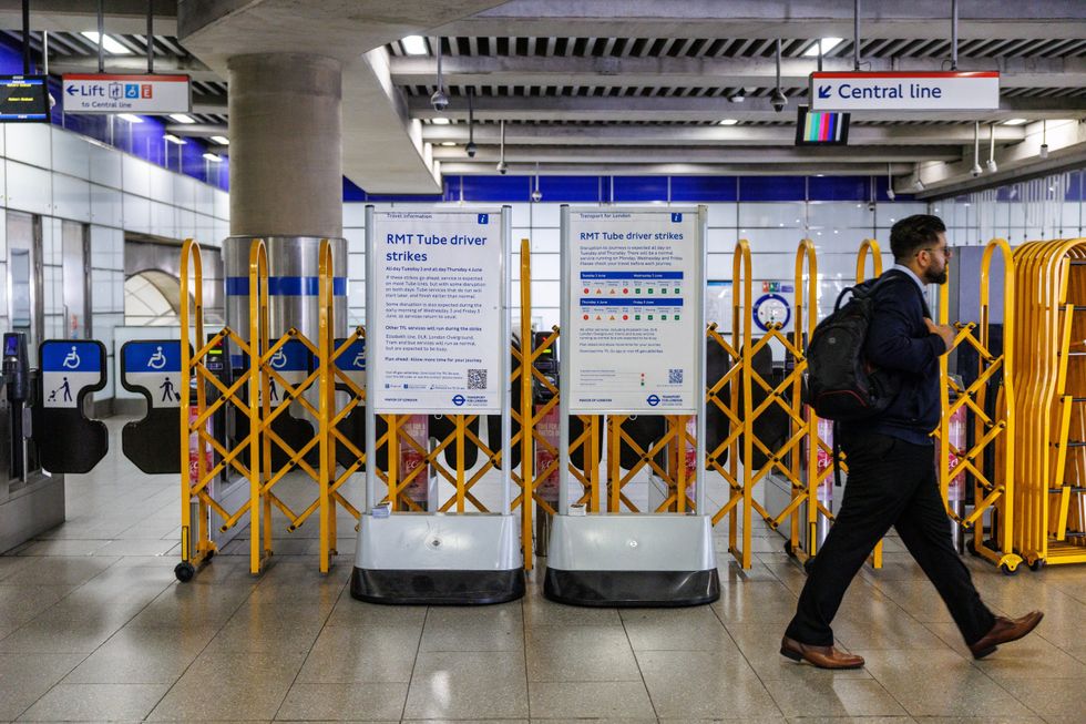 Tottenham court road station shut due to strikes