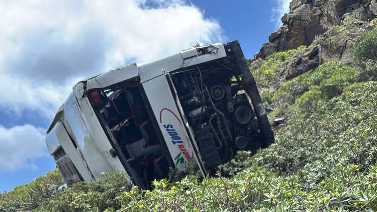 Tourist bus crashes in Canary Islands