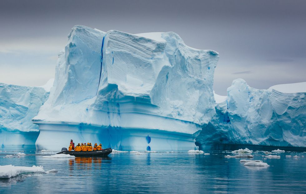 Tourists in Antarctica