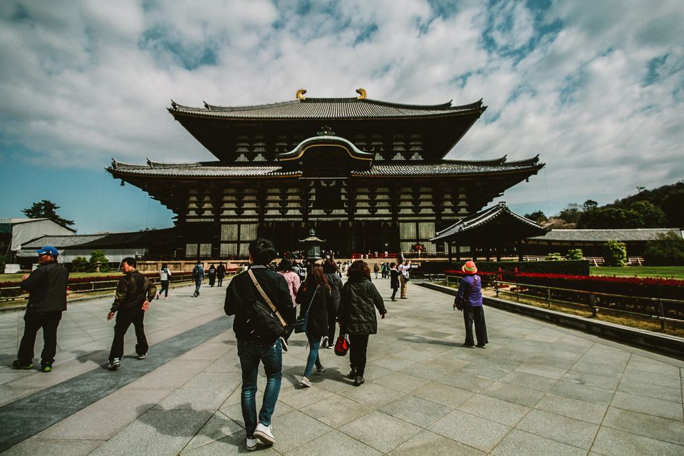 Tourists in Japan