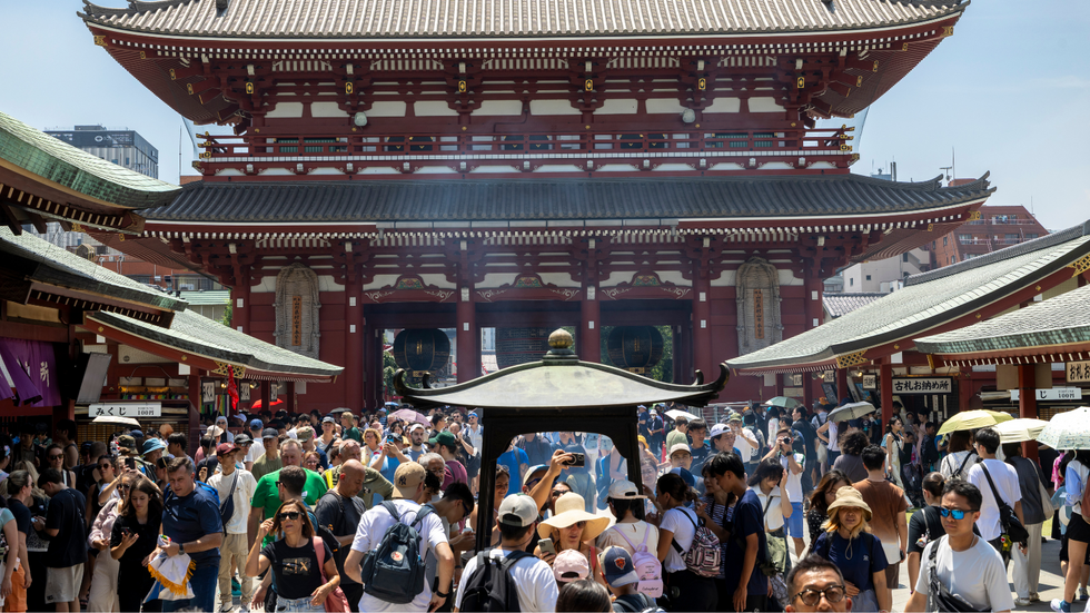Tourists in Japan