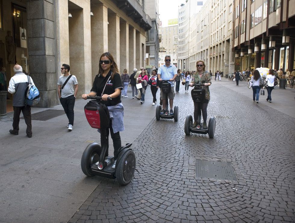 Tourists in Milan