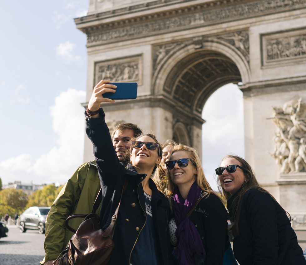Tourists in Paris