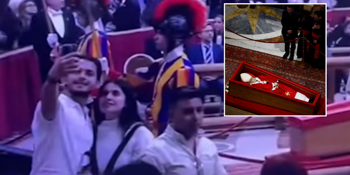 NextImg:Pope Francis: Morbid ghouls spark fury after posing for selfies with open casket