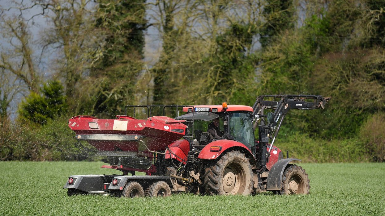 Tractor in a field