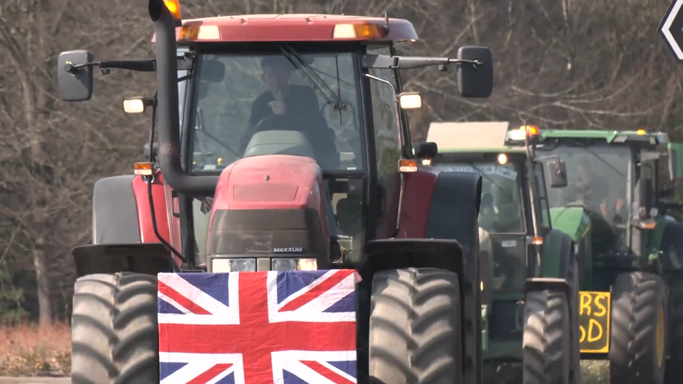 Tractor protest
