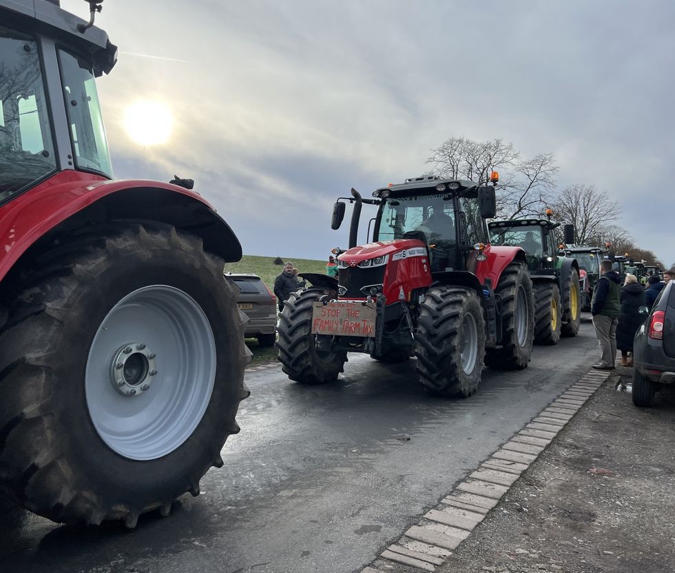 Tractor rally in Beverley 