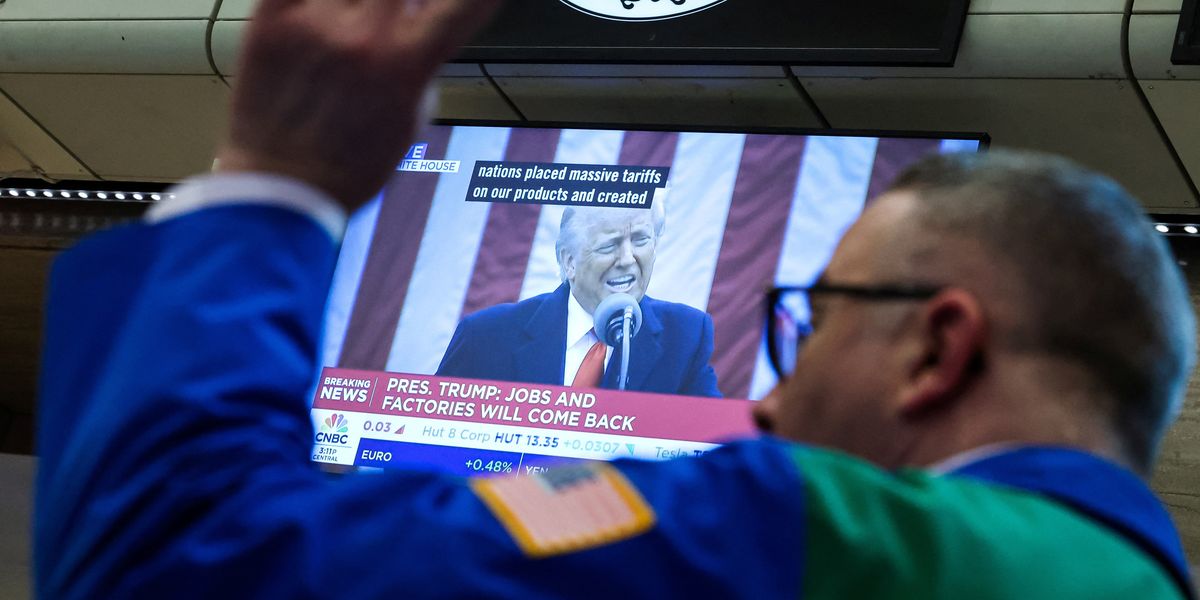 NextImg:US stock market futures: Markets TUMBLE as Donald Trump rolls out tariffs around the world