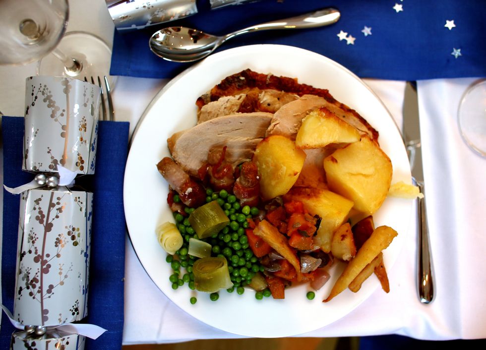 Traditional Christmas Dinner on Christmas Day.
