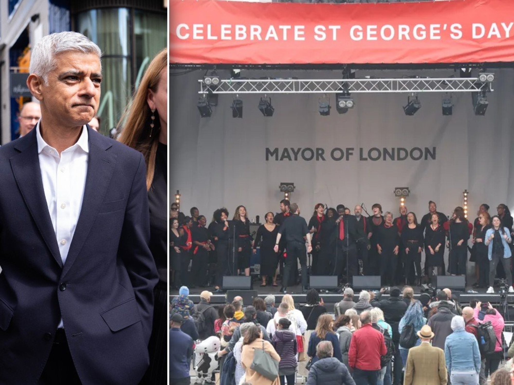 Trafalgar Square St George's Day