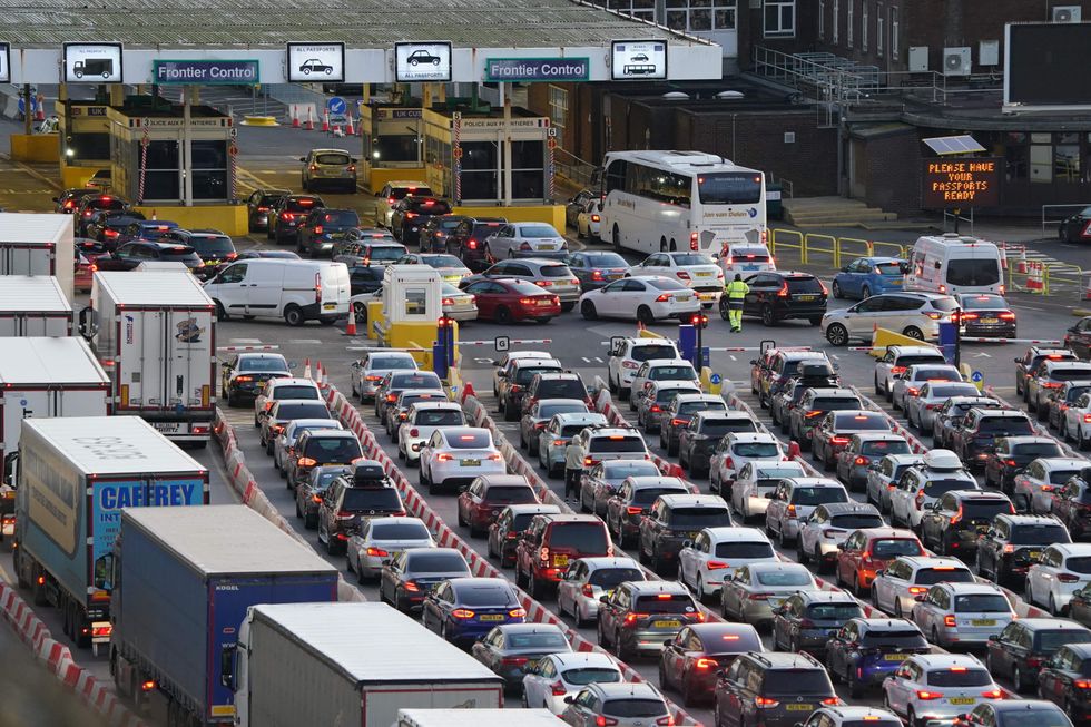 Traffic at Dover port