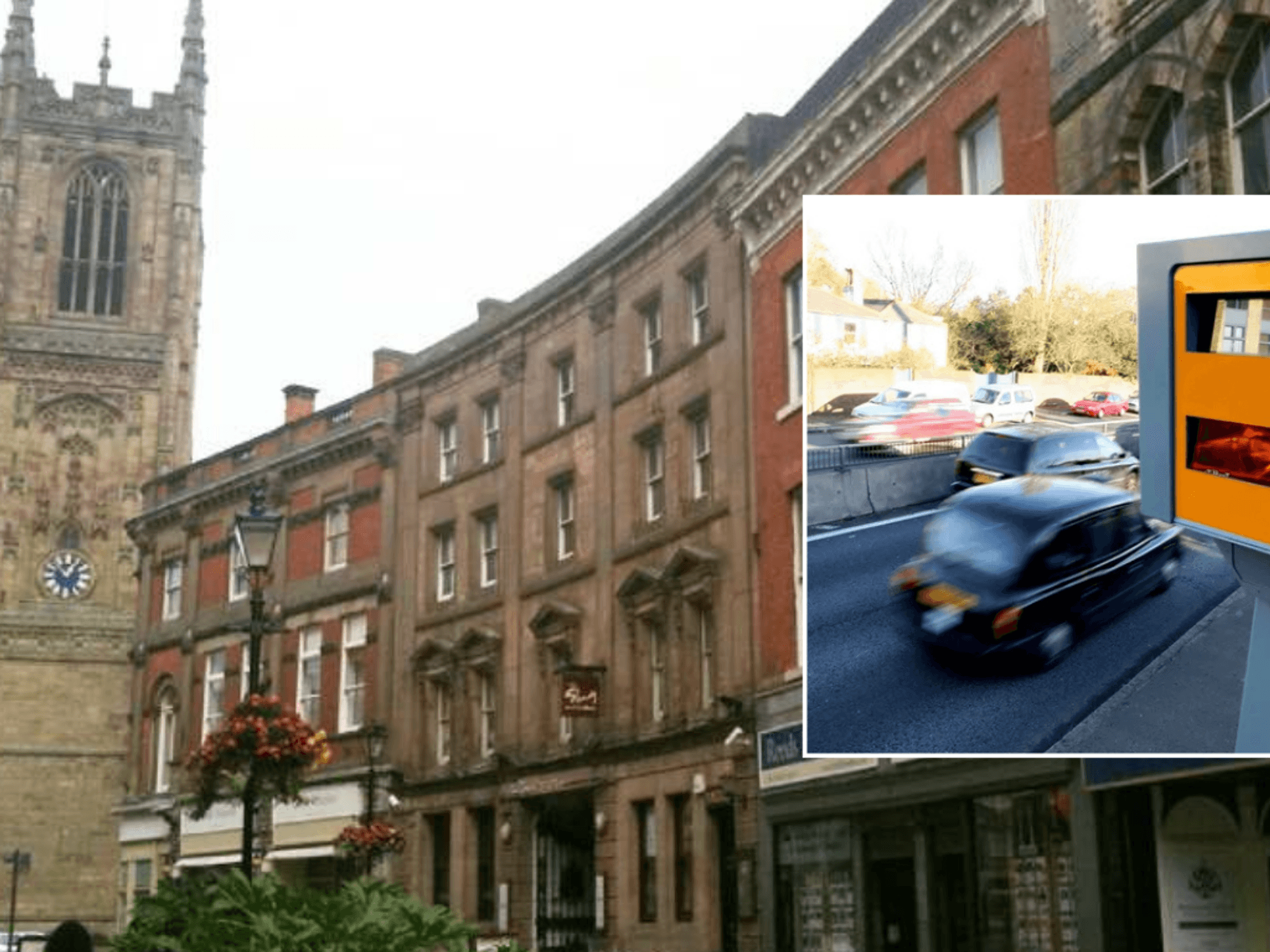 Traffic camera and trial area