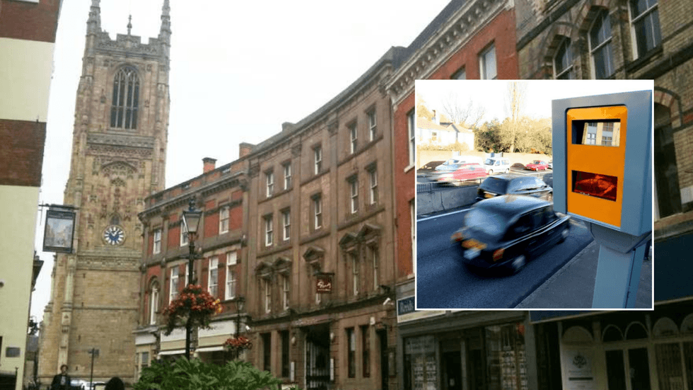 Traffic camera and trial area