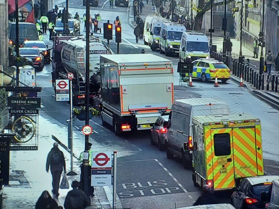 Traffic in central london