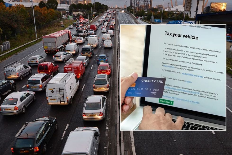 Traffic in London and a vehicle tax