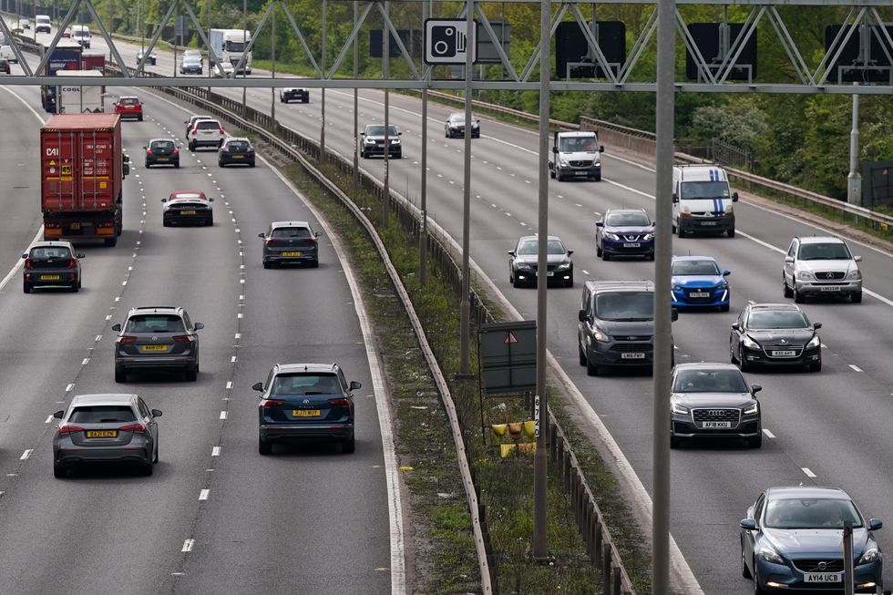 Traffic moves steadily on the M6 near Birmingham ahead of the May bank holiday weekend. Picture date: Friday April 29, 2022.