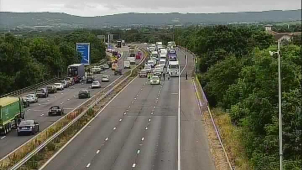 Traffic near the M5 incident