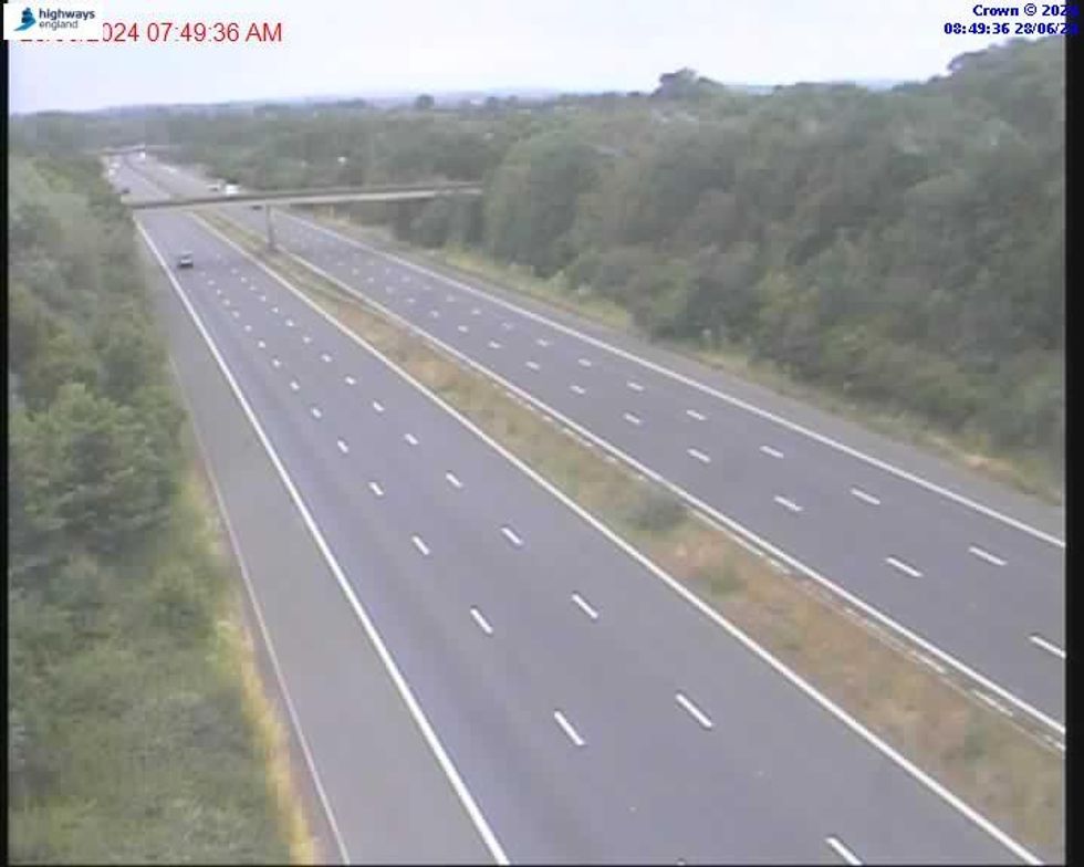 Traffic near the M5 incident