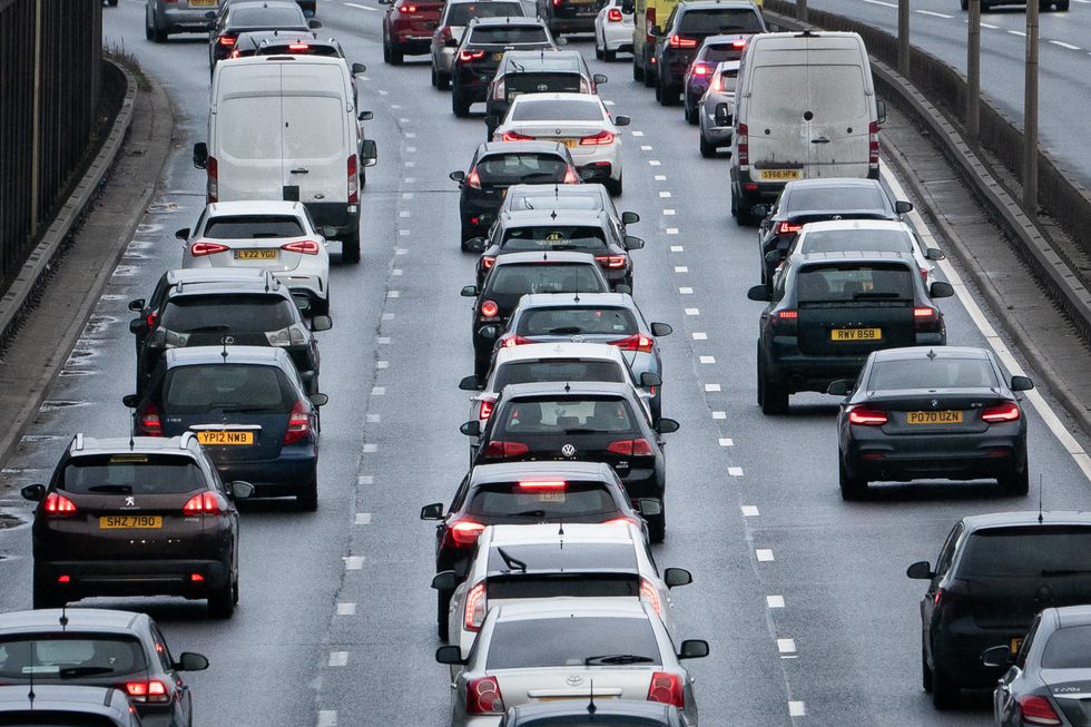 Traffic on road