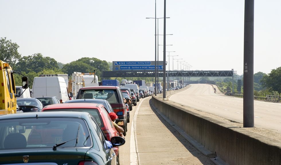 Traffic on road