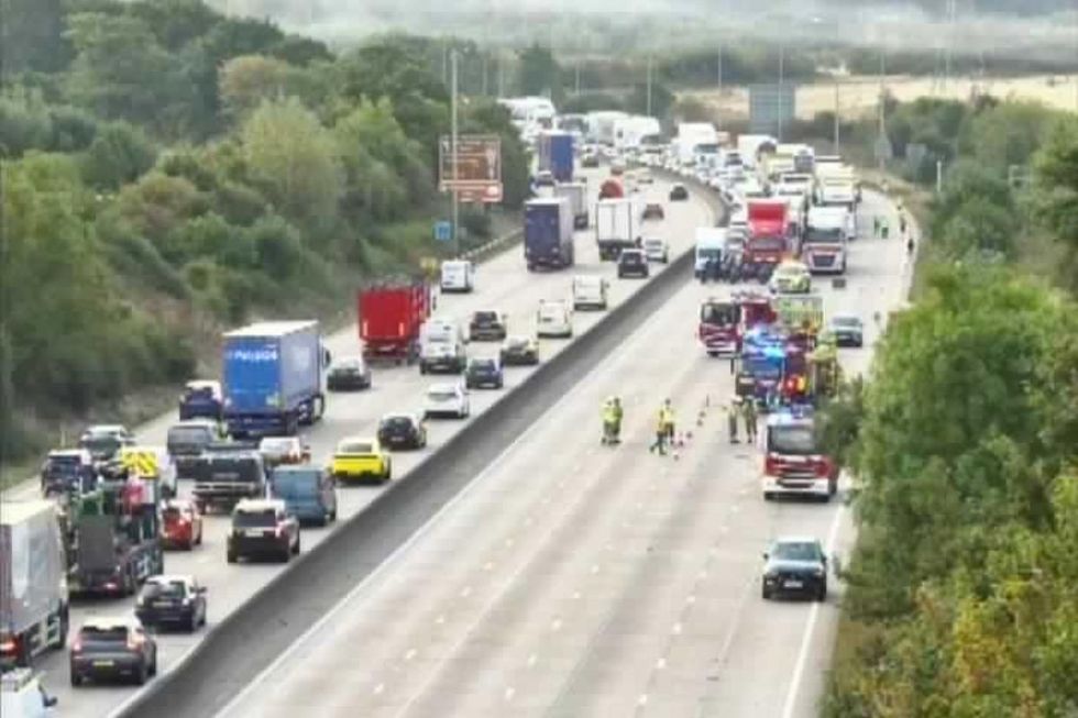 Traffic on the M25