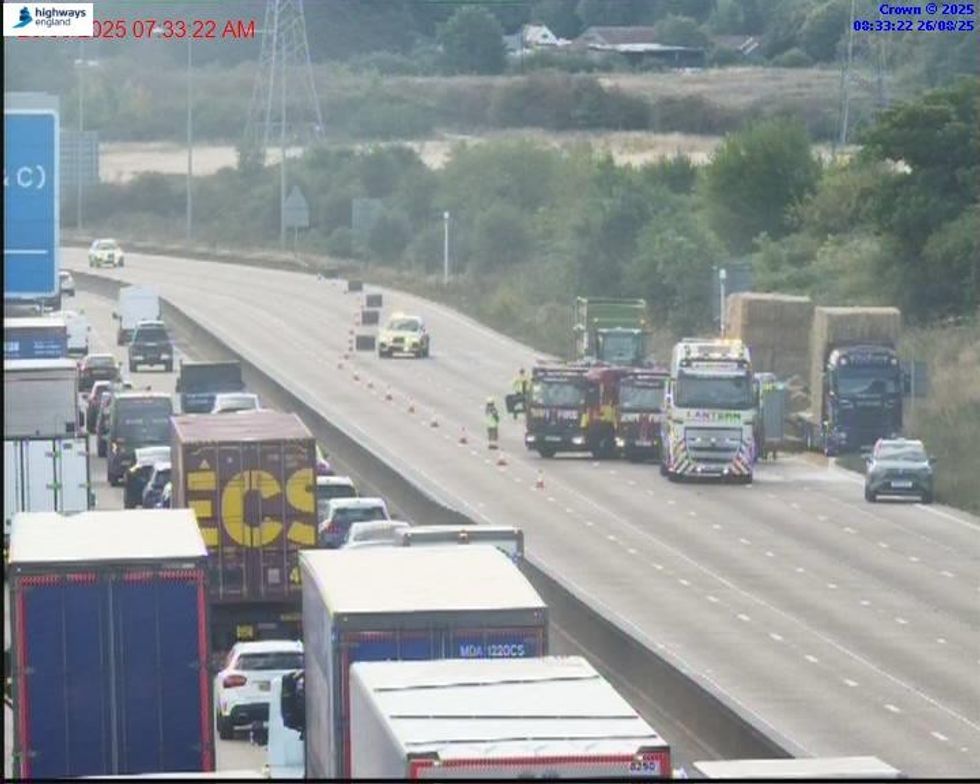 Traffic on the M25