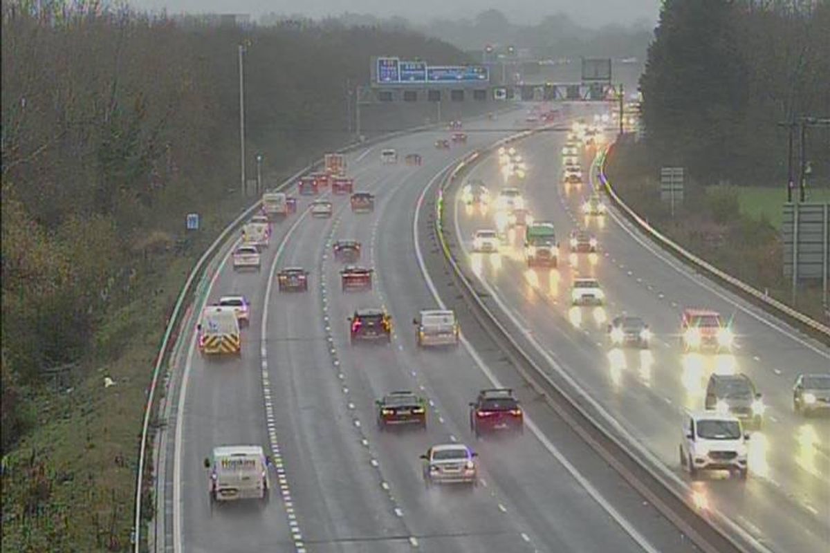 Traffic on the M4