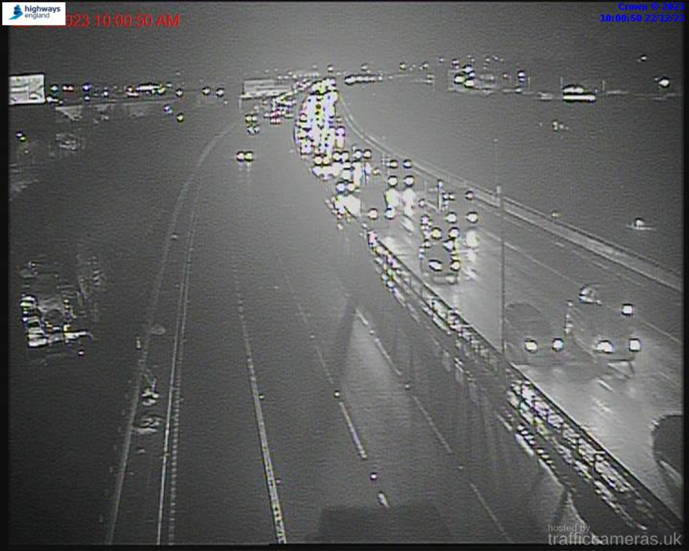 Traffic on the M6