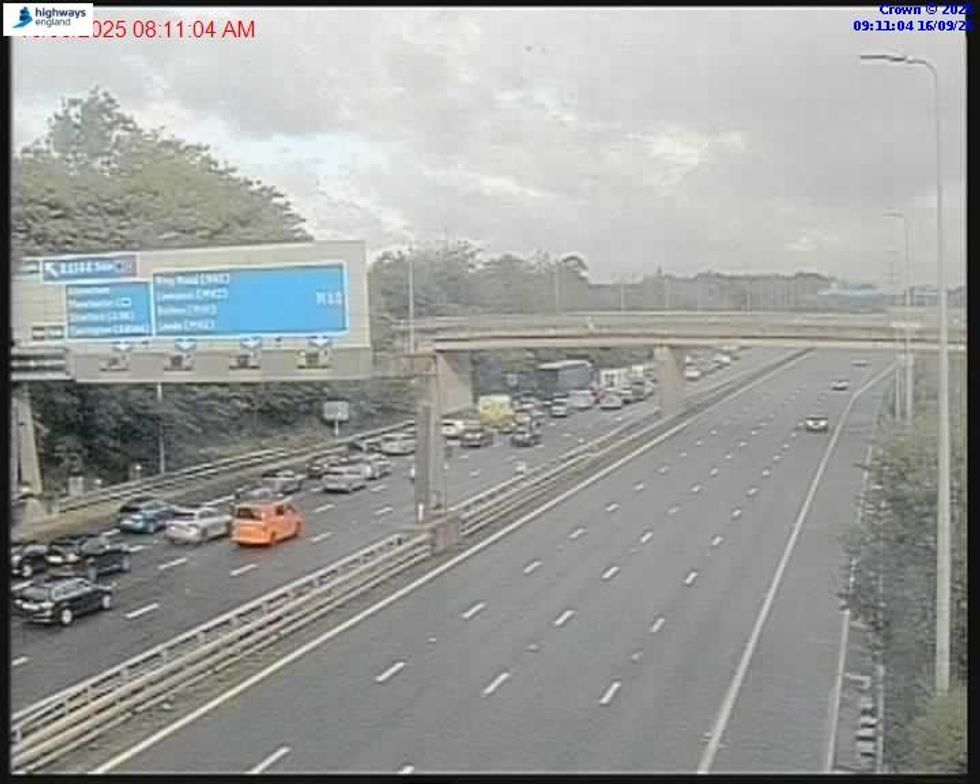 Traffic on the M60 in Greater Manchester