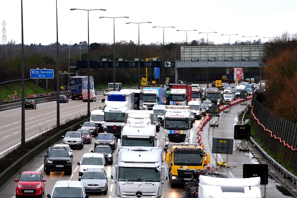Traffic on UK roads