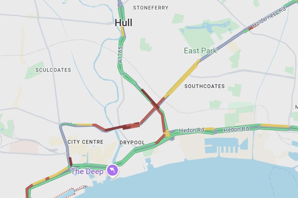 Traffic problems have been reported across the city