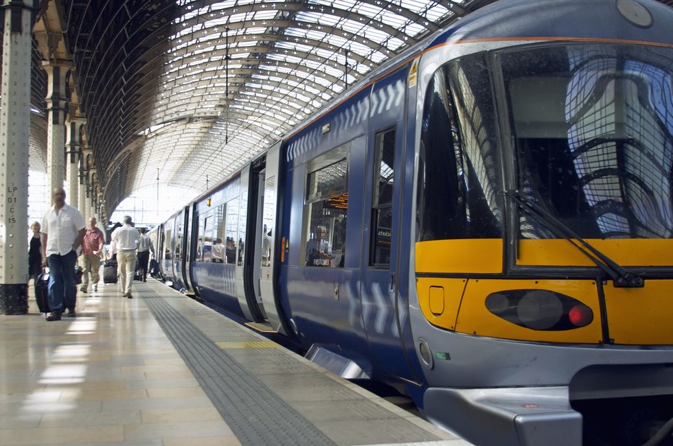 Train in station