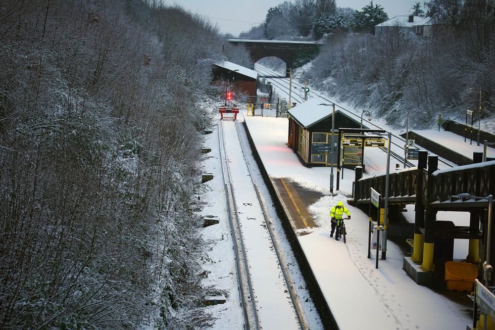 Trains were cancelled \u200bat Hunt's Cross station in Liverpool