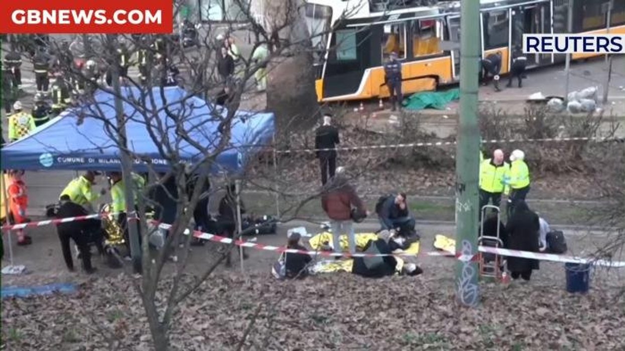 Two dead and dozens injured after Milan tram derails in horror crash