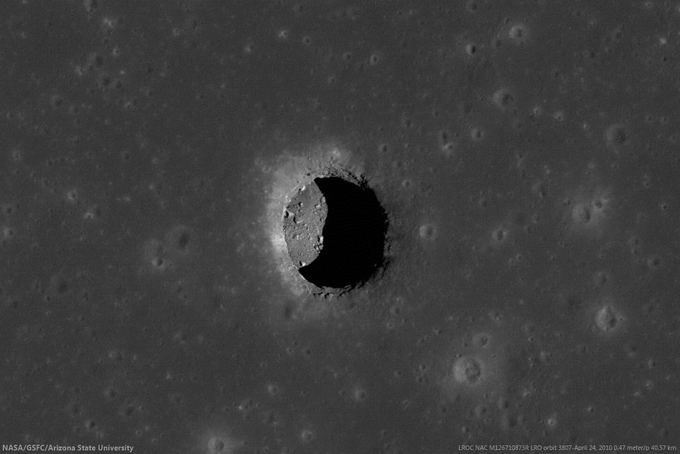 Tranquillitatis Pit Crater